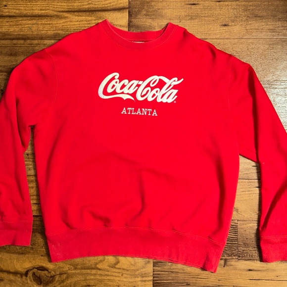 Coca-Cola (Atlanta) • Vintage • Red/White • Embroidery • X-Large • Sweater - Picture 3 of 8